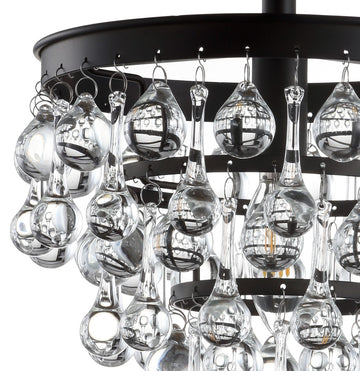 Toronto Metal/Crystal LED Flush Mount - JONATHAN Y